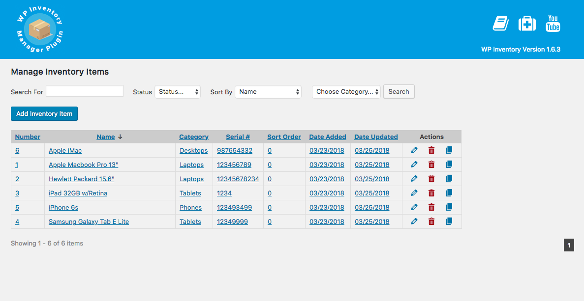 WP Inventory Manager