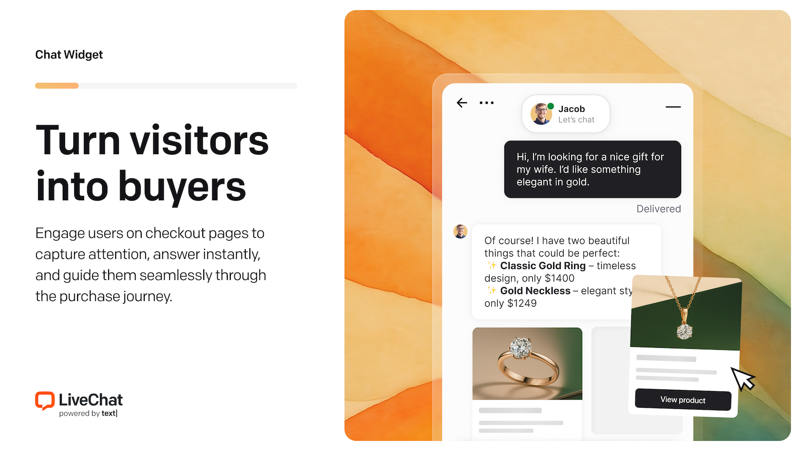 LiveChat Chat Widget for WordPress eCommerce websites