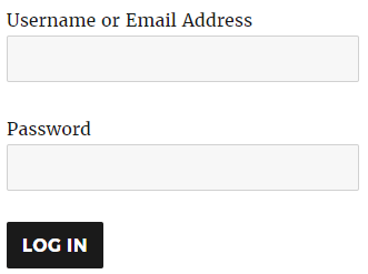 WP Login Form