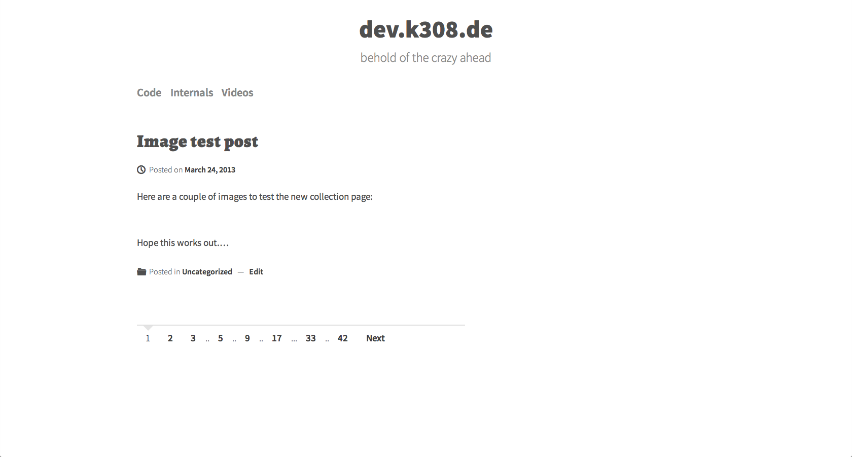 An example of the generated output