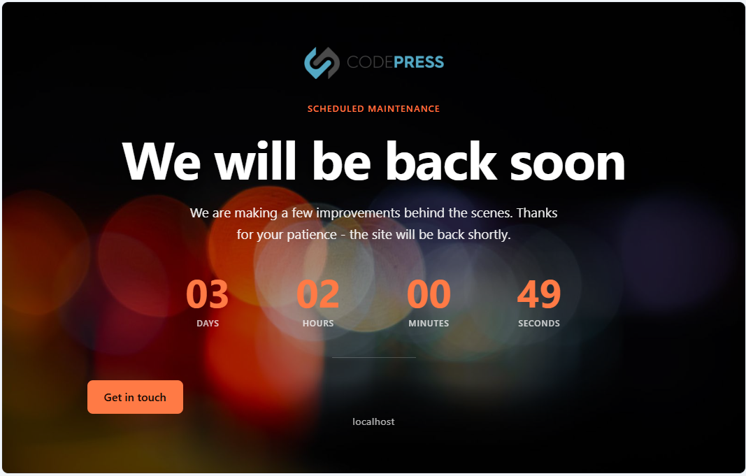 WP Maintenance Mode &amp; Site Under Construction