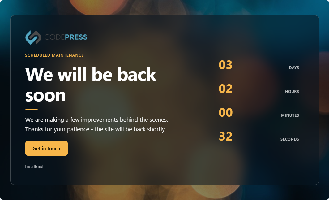 WP Maintenance Mode &amp; Site Under Construction