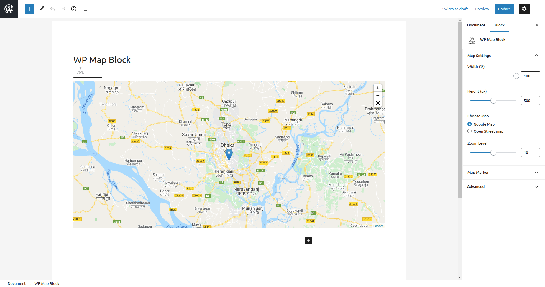 WP Map Block &#8211; Gutenberg Map Block for Google Map and OpenStreet Map