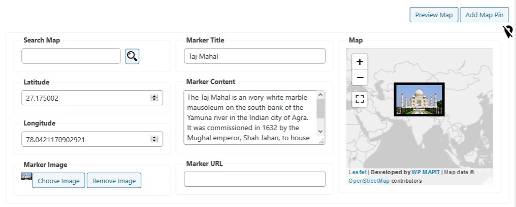 Adding map pin to map with multiple marker.