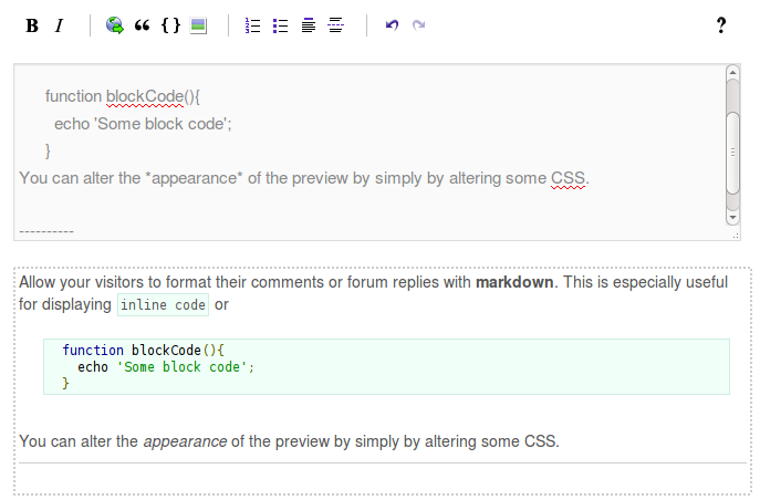 WP-Markdown - Screenshot 1