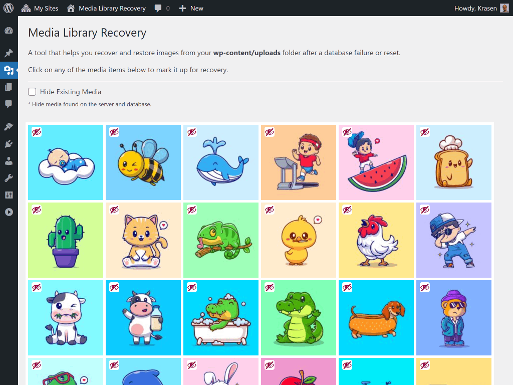 Media Library Recovery – WordPress plugin