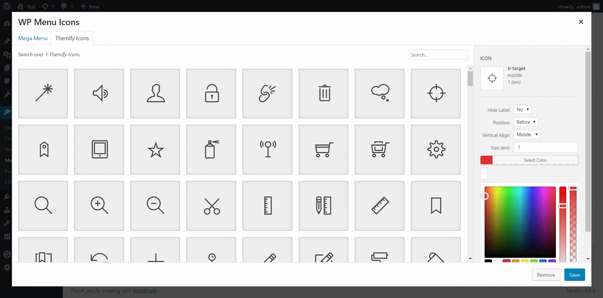 WP Menu Icons