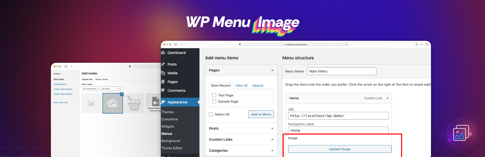 WordPress 外掛 WP Menu Image 的封面圖片。