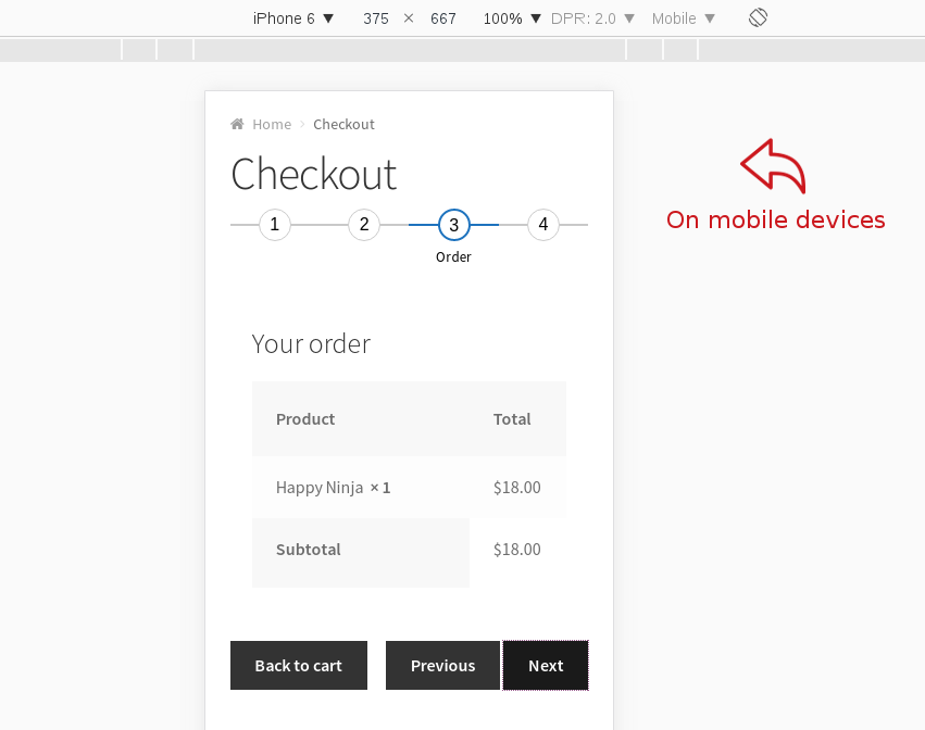 WooCommerce Multistep Checkout, Checkout in Easy Steps