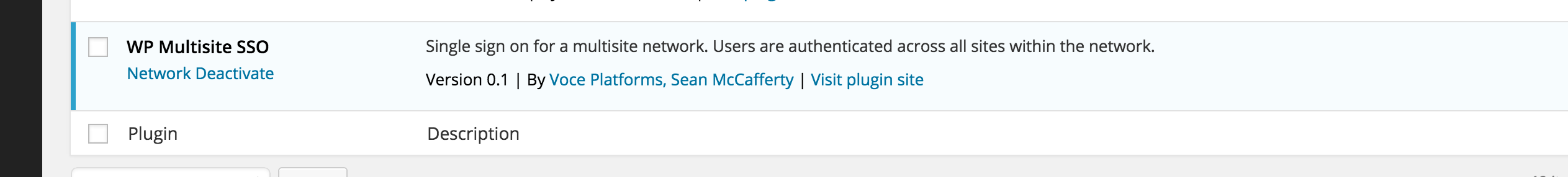 Plugin name and description