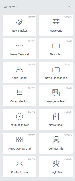 Elementor Addons widgets