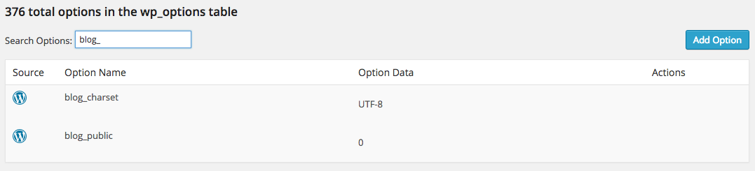 wp_optionsテーブルの内容を確認・編集、不要なデータを削除できるプラグイン「WP Options Editor」|Knowledge Base