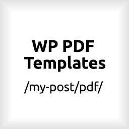 WordPress PDF Templates