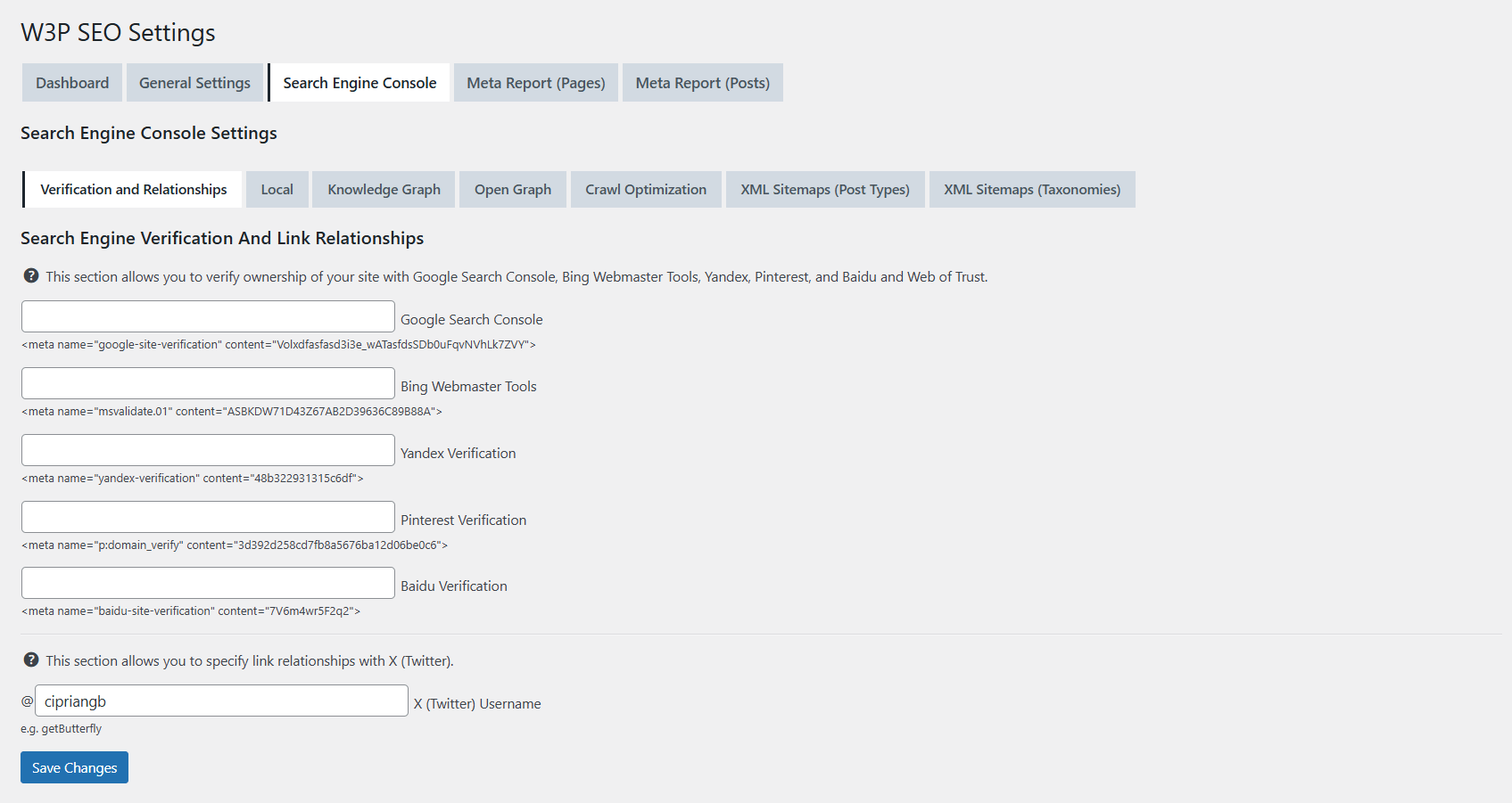 Search Engine Verification And Link Relationships