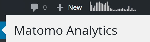 WordPress toolbar graph.