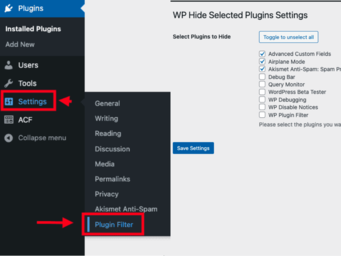 WP Plugin Filter