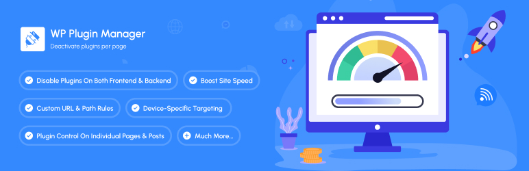 WP Plugin Manager – Deactivate plugins per page
