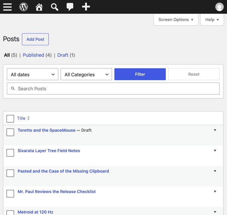 Responsive filters