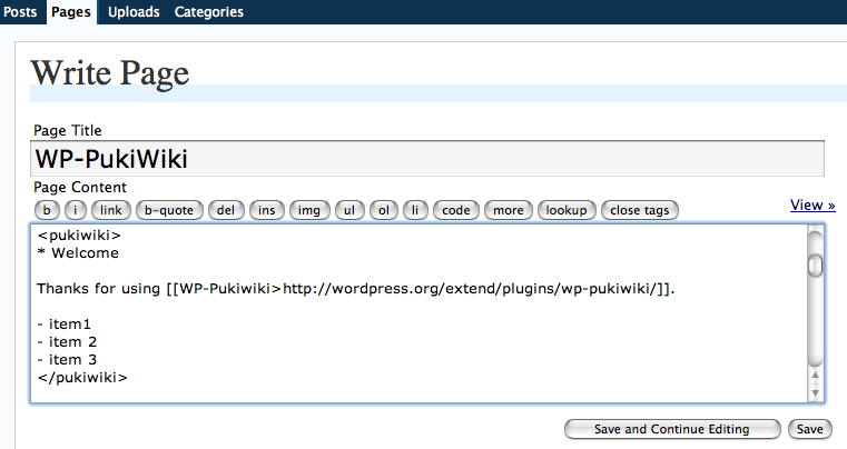 WP PukiWiki