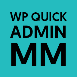 WP Quick Admin Main Menu