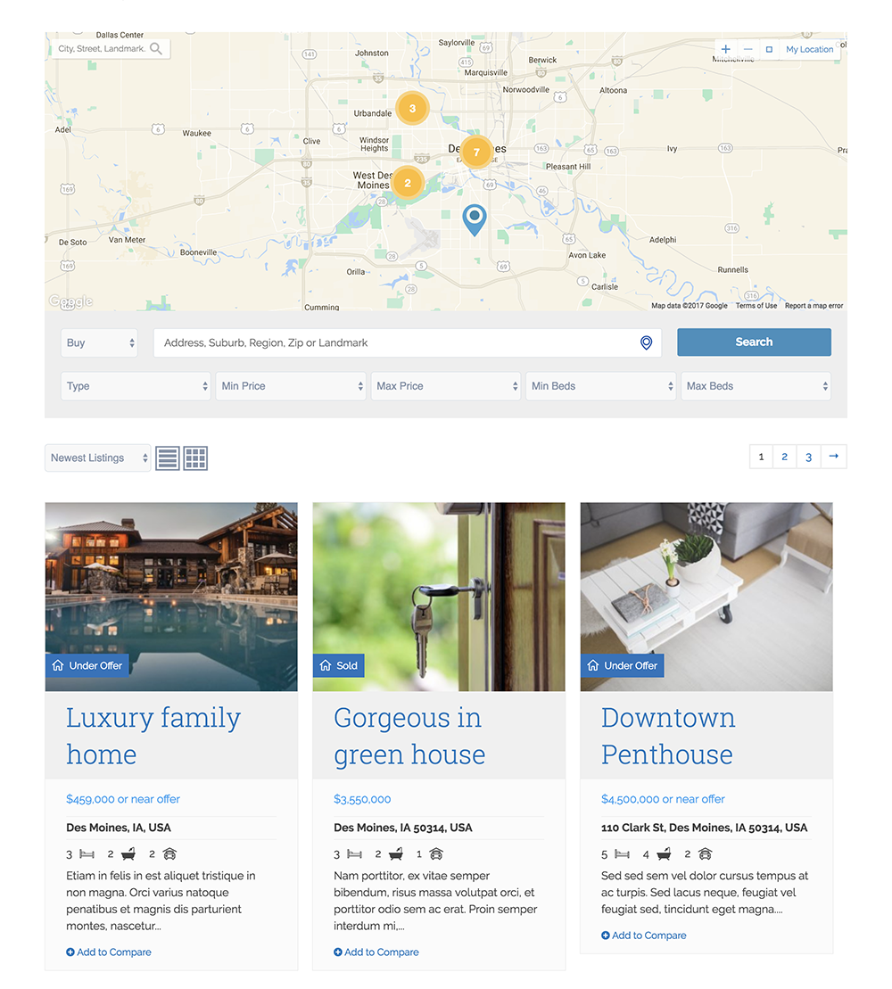 WP Real Estate - Screenshot 1