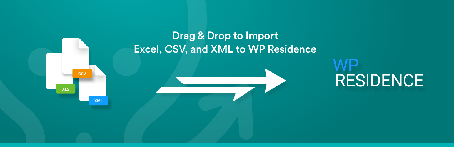 WordPress 外掛 Import Property Listings into WP Residence 的封面圖片。