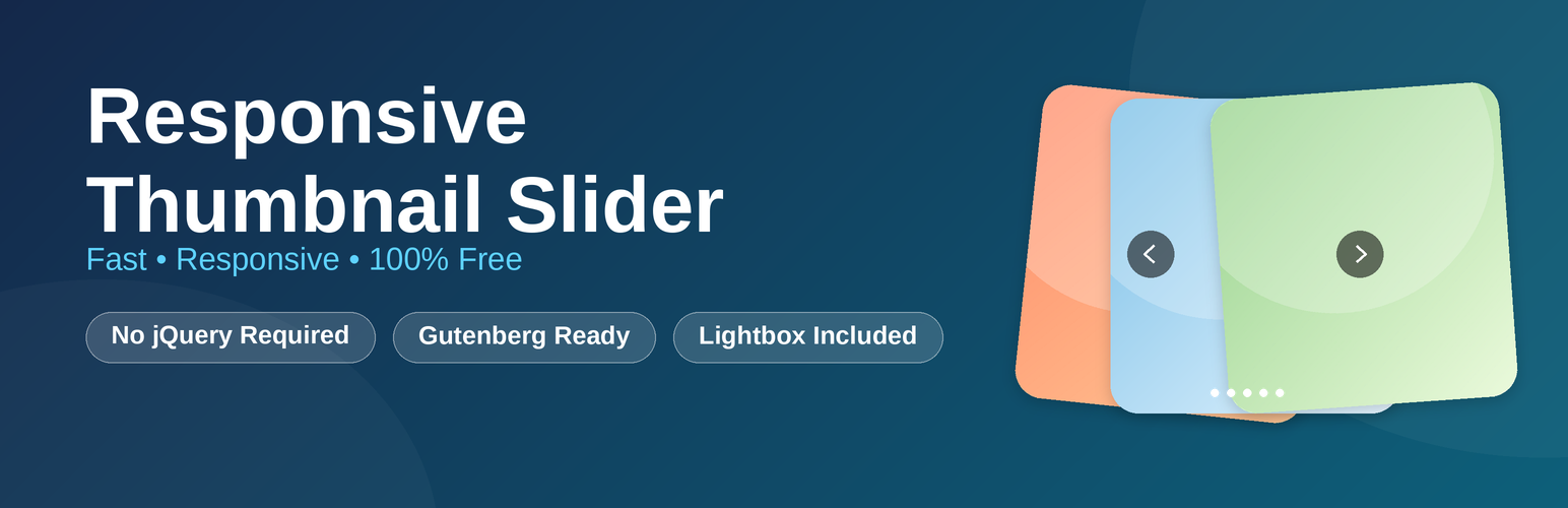 Responsive Thumbnail Slider banner