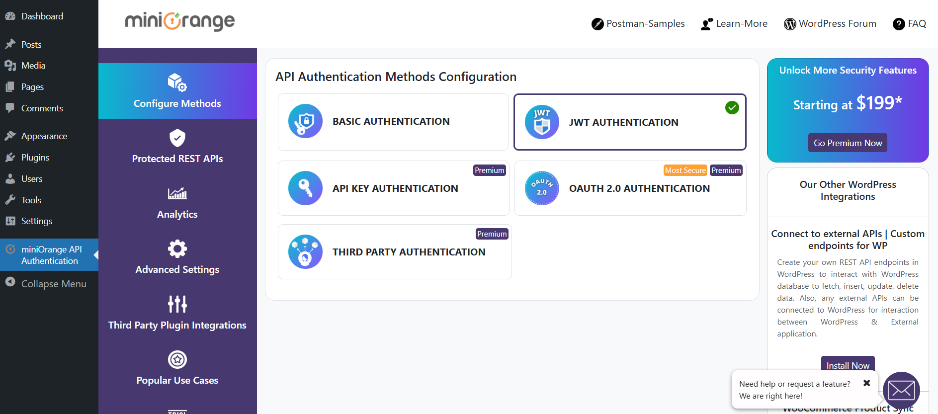 List of API Authentication Methods