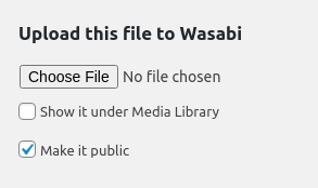 Offload files to Wasabi bucket