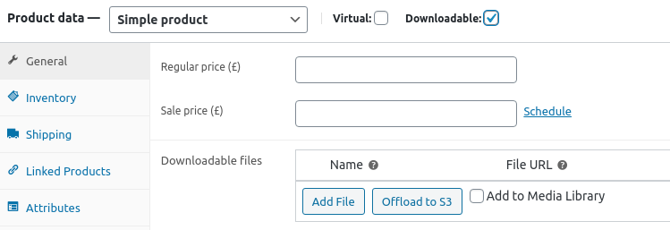 Offload files to S3/Wasabi bucket from WooCommerce product page