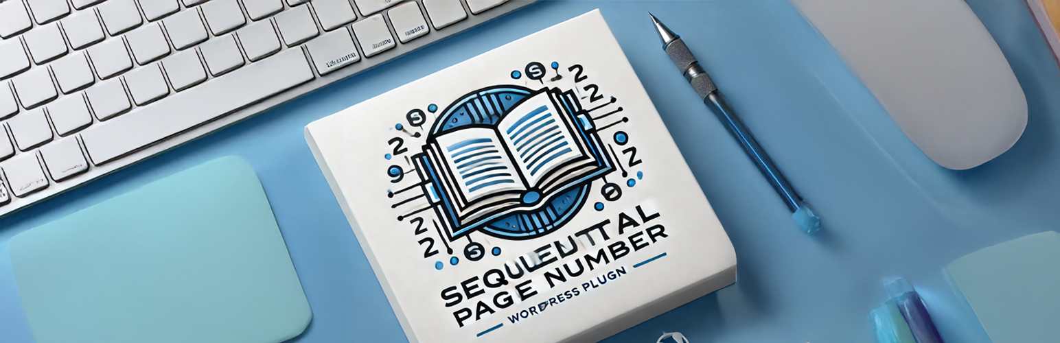 WordPress 外掛 WP Sequential Page Number 的封面圖片。