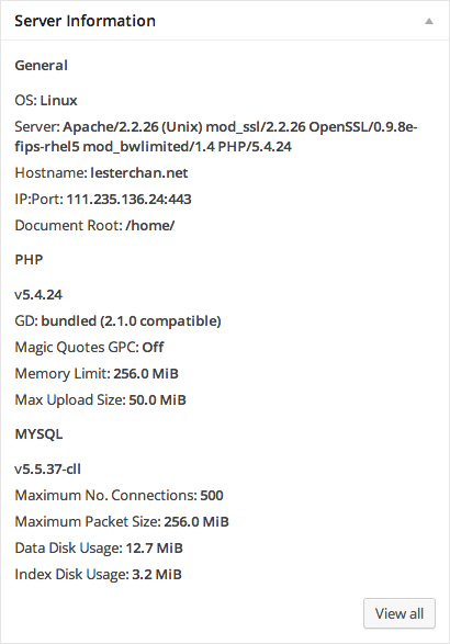 WP-ServerInfo