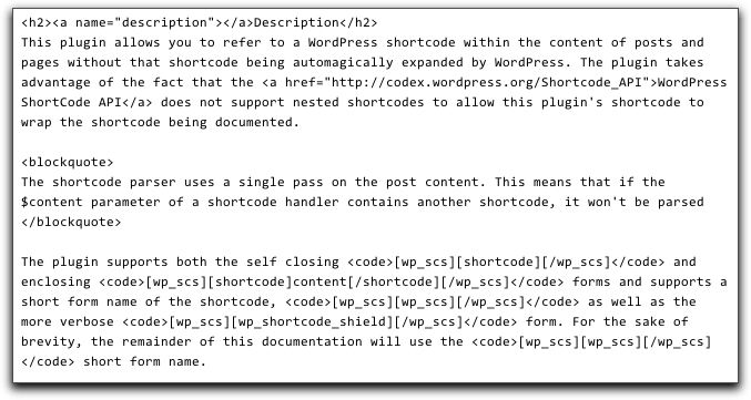 Raw Source Code Sample