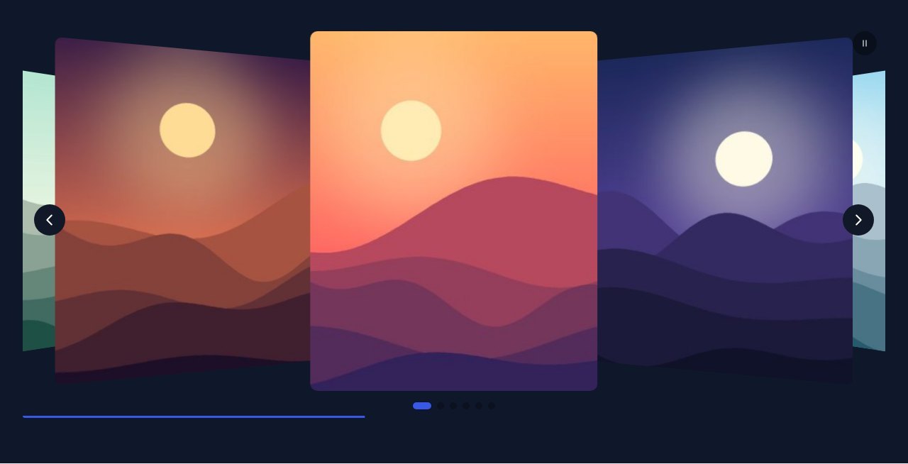 Coverflow carousel for portfolios and albums.