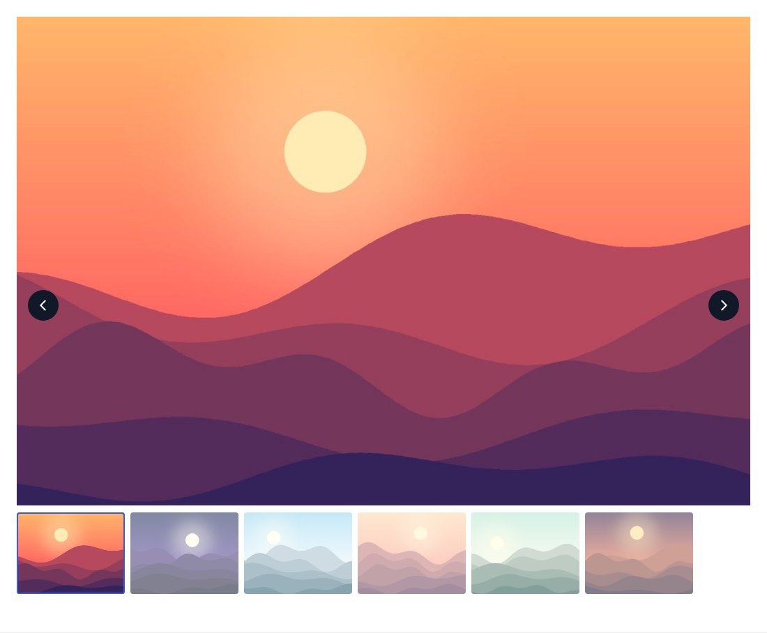 Gallery with thumbnails and a lightbox.