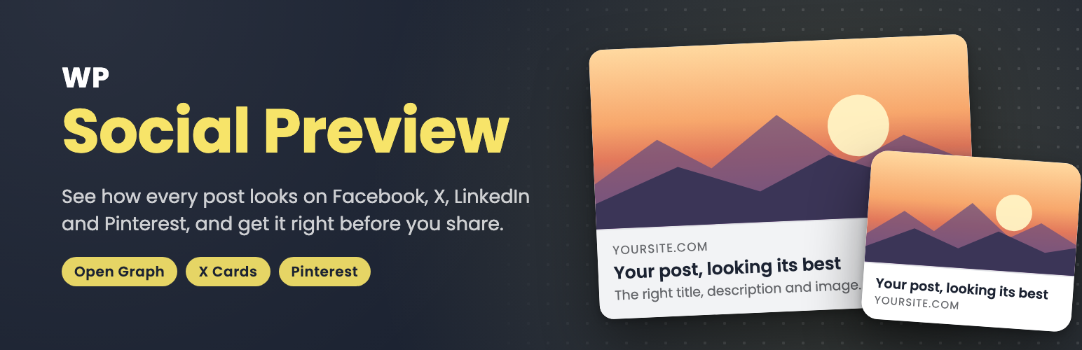 WP Social Preview preview