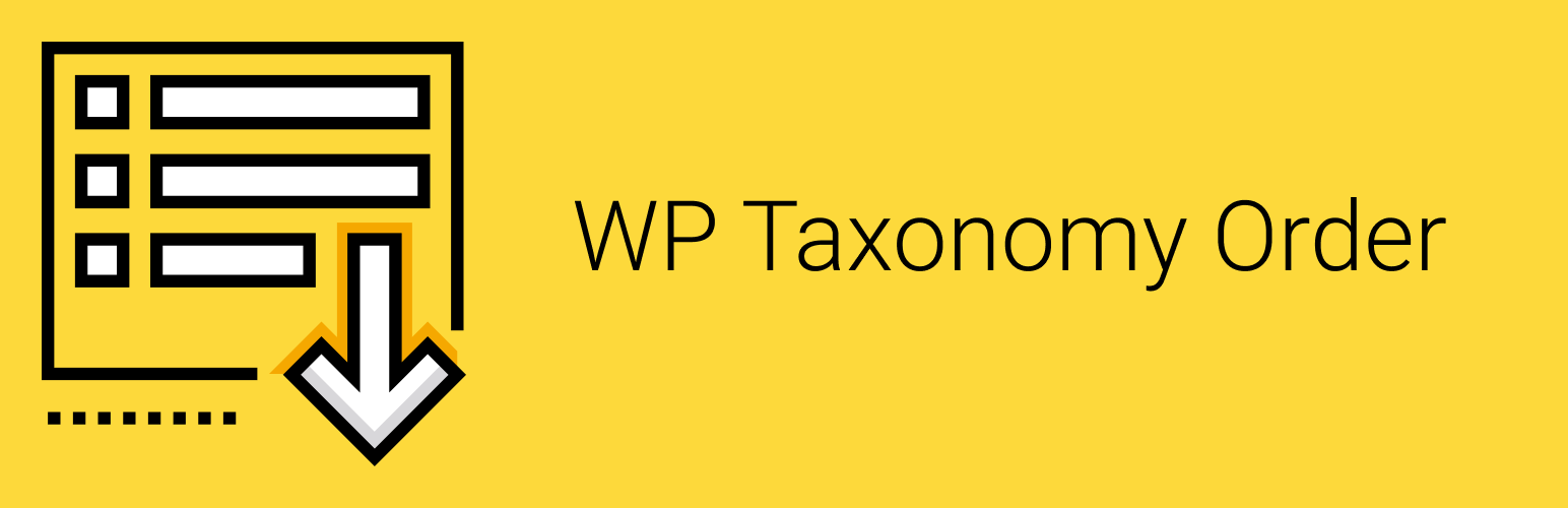 WordPress 外掛 WP Taxonomy Order 的封面圖片。