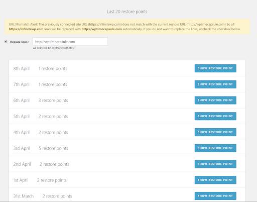 <strong>Cloning</strong> - Use the meta SQL file from your cloud storage to clone/migrate your site to a new location.