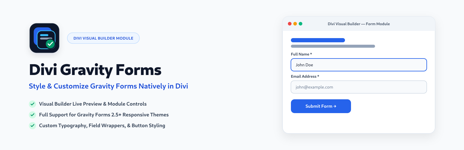 Divi Gravity Forms (WP Tools)