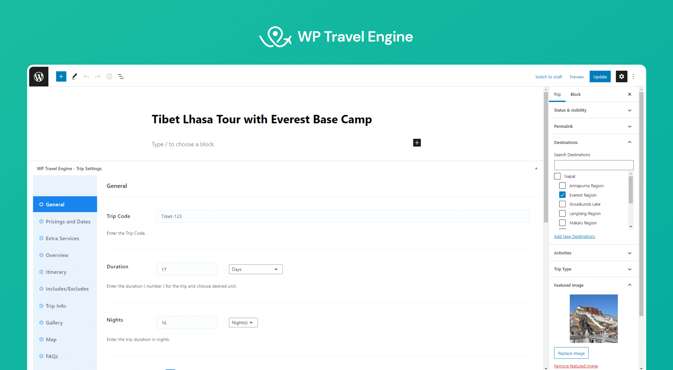 Trip Add/Edit Page.