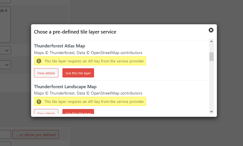Admin - Plug-in settings editor - chose apre-defined tile configuration