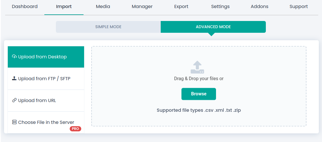 Import CSV or XML Datafeed With Ease