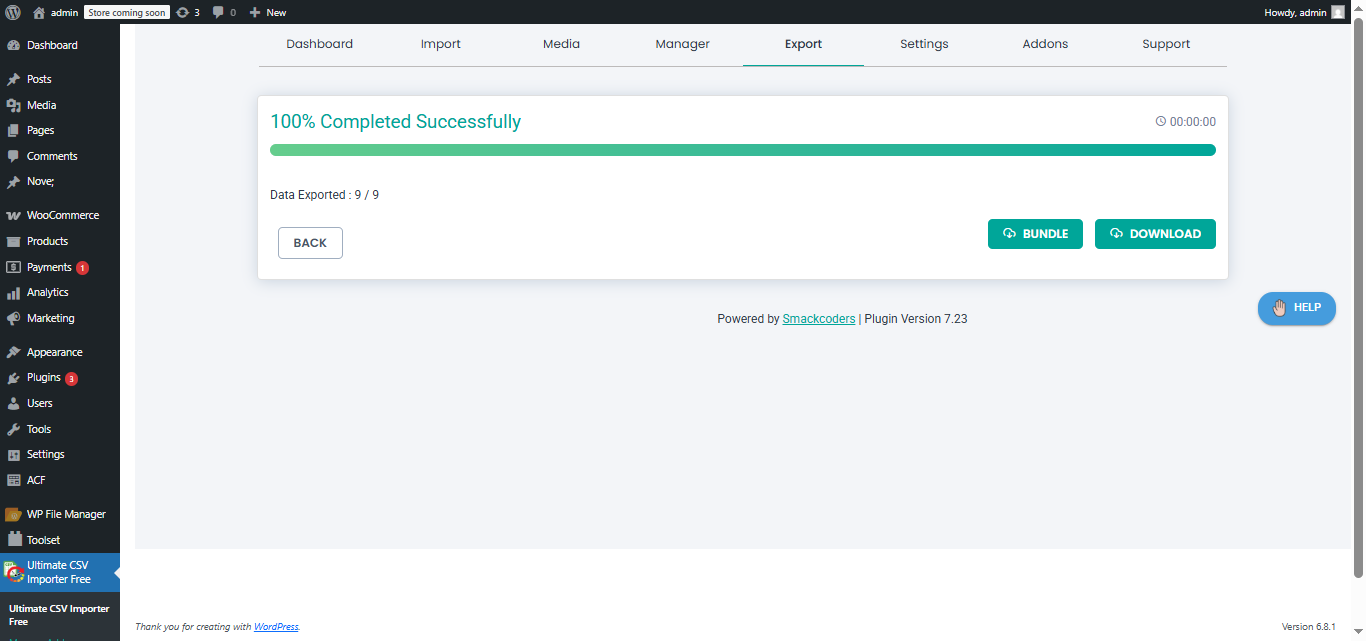 Download Migration Bundle as Zip