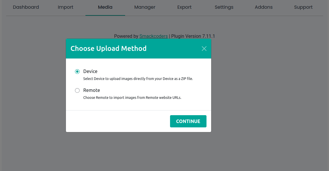 Media Upload Methods