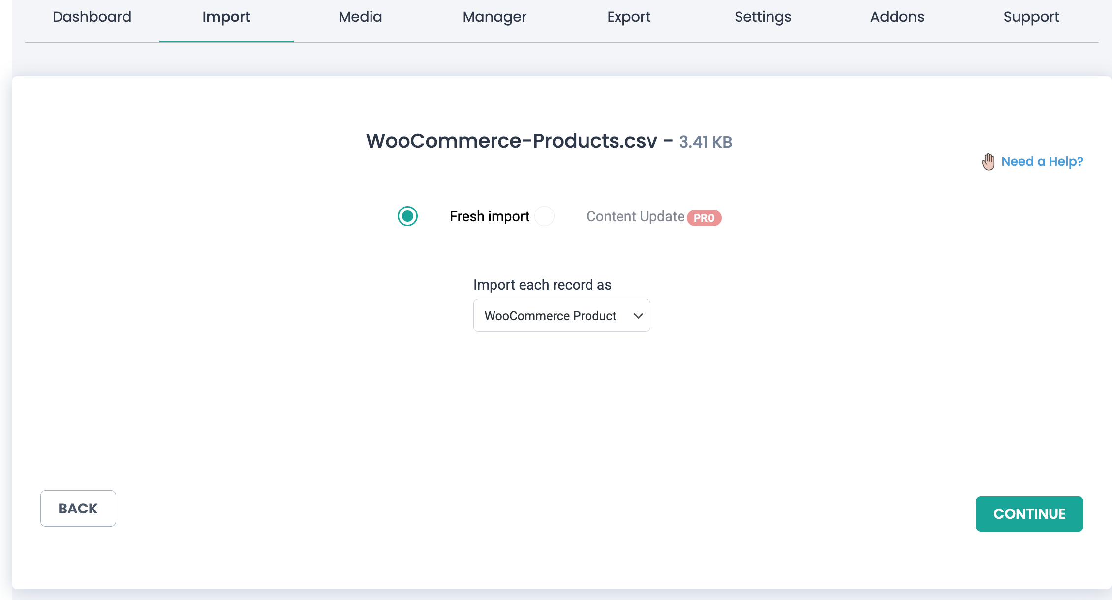 Step 2: WooCommerce Product Import