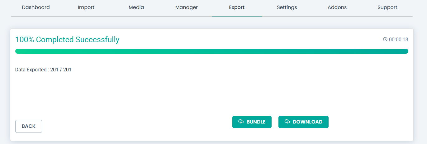 <p>Export Download Page</p>