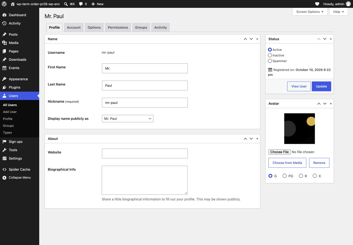 Your Profile (+1100px)