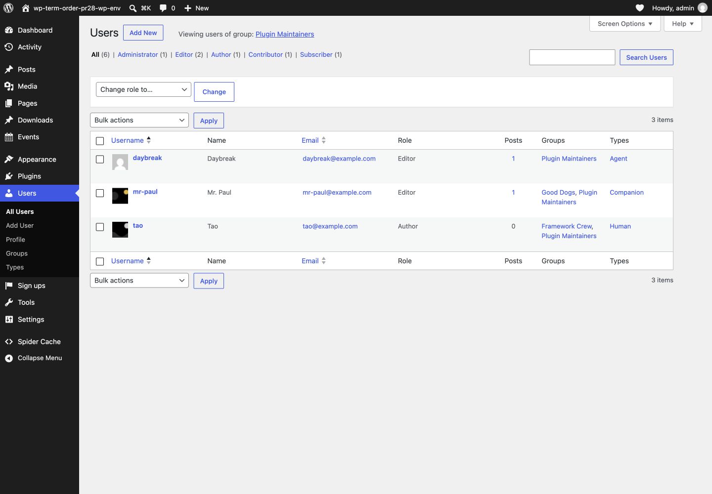 Users List (Filtered)