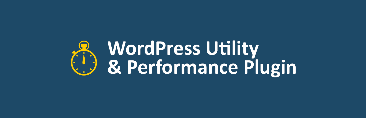 WordPress 外掛 WP Utility and Performance 的封面圖片。