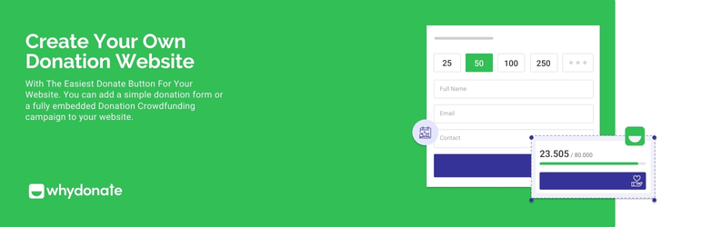 WhyDonate – FREE Donate button – Crowdfunding – Fundraising